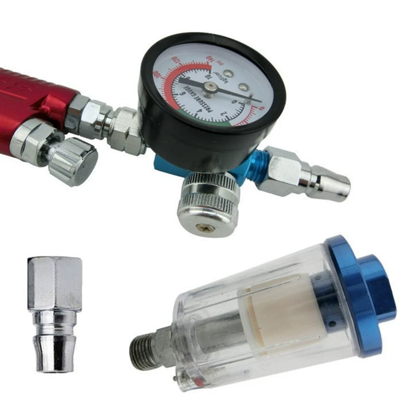 Распылитель манометр фильтр автомобильный пистолет-распылитель клапан регулирования давления листового металла пистолет-распылитель специальный манометр масляный и водяной фильтр