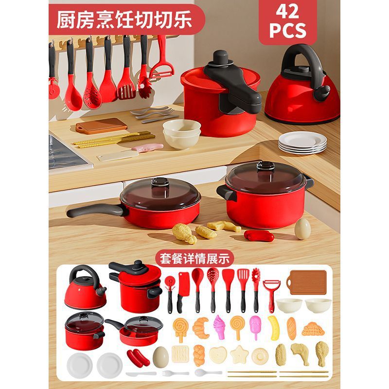 Juguetes de cocina de niños grandes juegos de cocina para niños niñas muebles de cocina para bebés cocinando platos de simulación de corte
