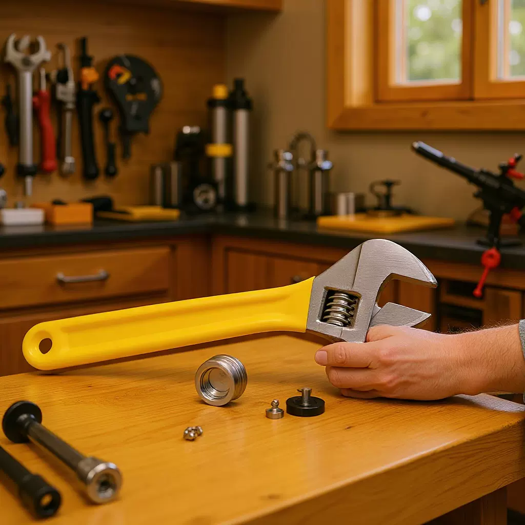 厂家批发沾塑柄活络活动扳手 手动五金工具 活动扳手汽修活口扳手