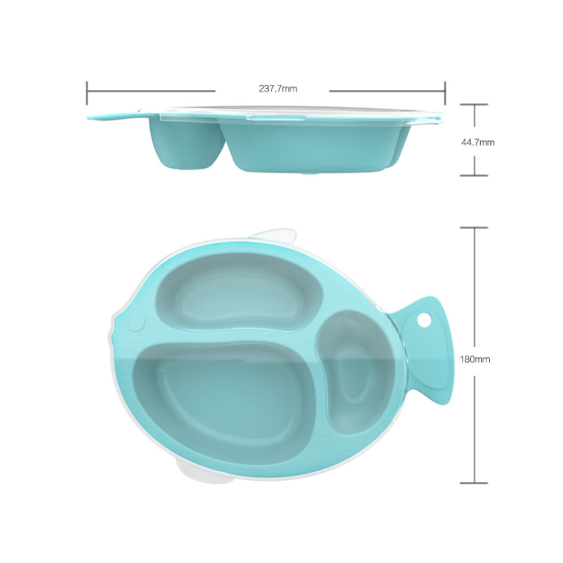 儿童餐盘分格卡通婴儿餐具防摔辅食碗吃饭家用宝宝分隔盘母婴用品