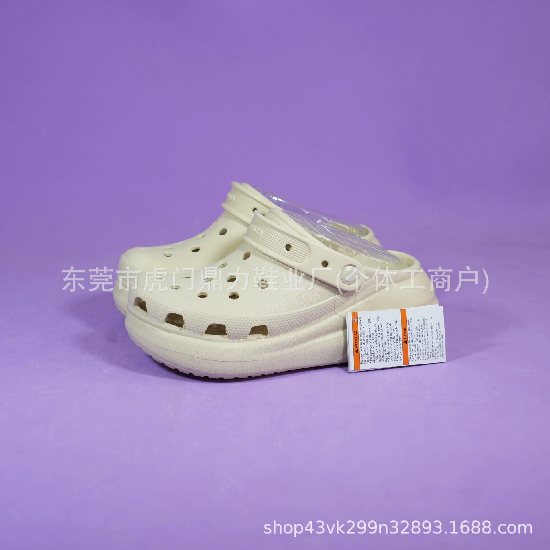 Женские сабо Cross Puff, пляжная обувь на толстой подошве, увеличивающая рост, нескользящие сабо на мягкой подошве для уличной одежды.