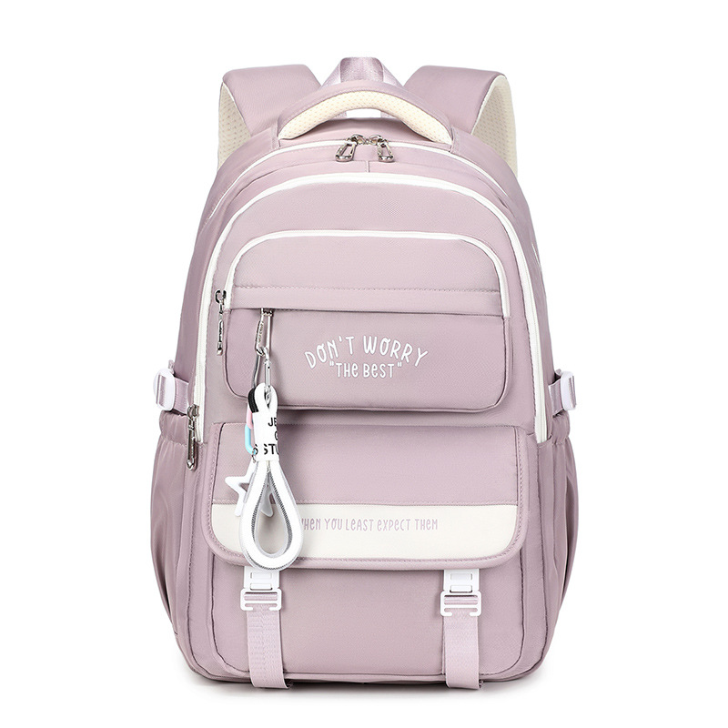 Nueva mochila para estudiantes de secundaria, mochila para estudiantes universitarios liviana de viaje de gran capacidad para mujeres, mochila para estudiantes de secundaria informal y simple