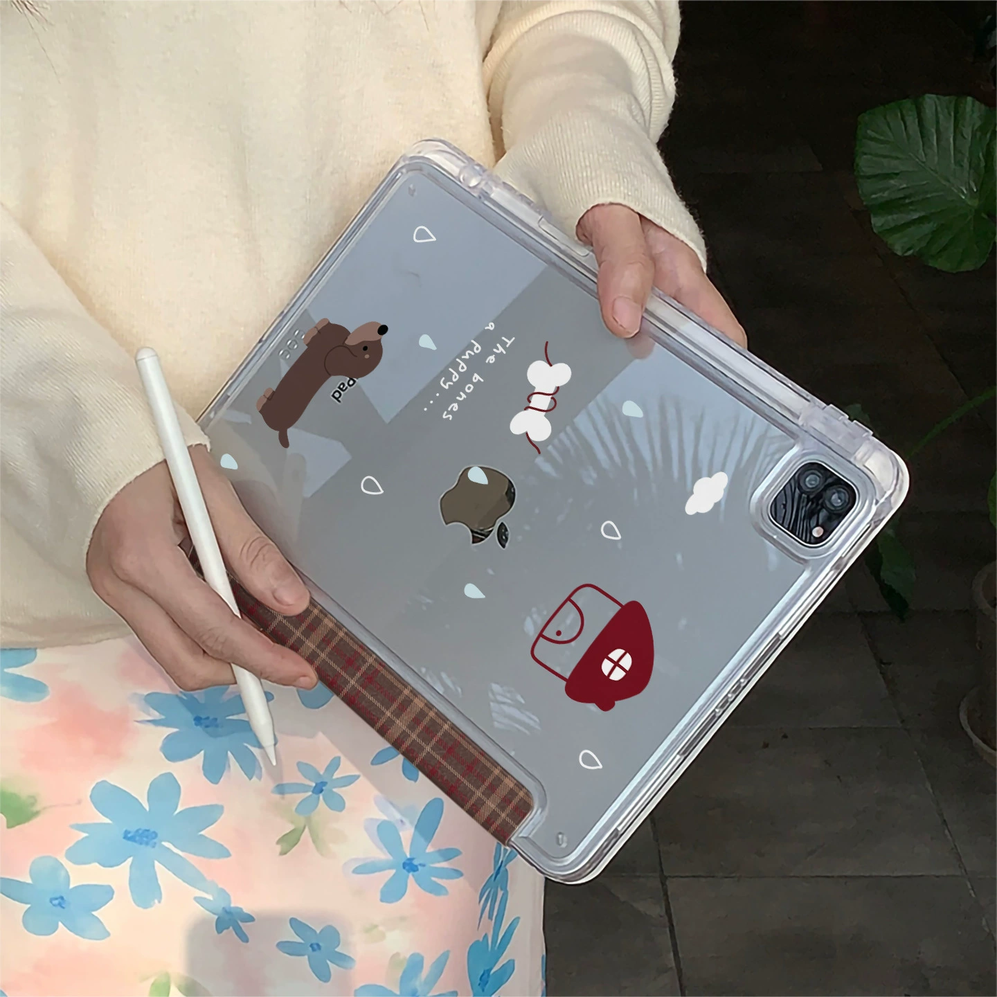 Милый Kuromi, подходит для защитного чехла iPad Pro, подходит для mini6Y с складыванием, air с держателем, 10-е поколение, горошек, 13 дюймов