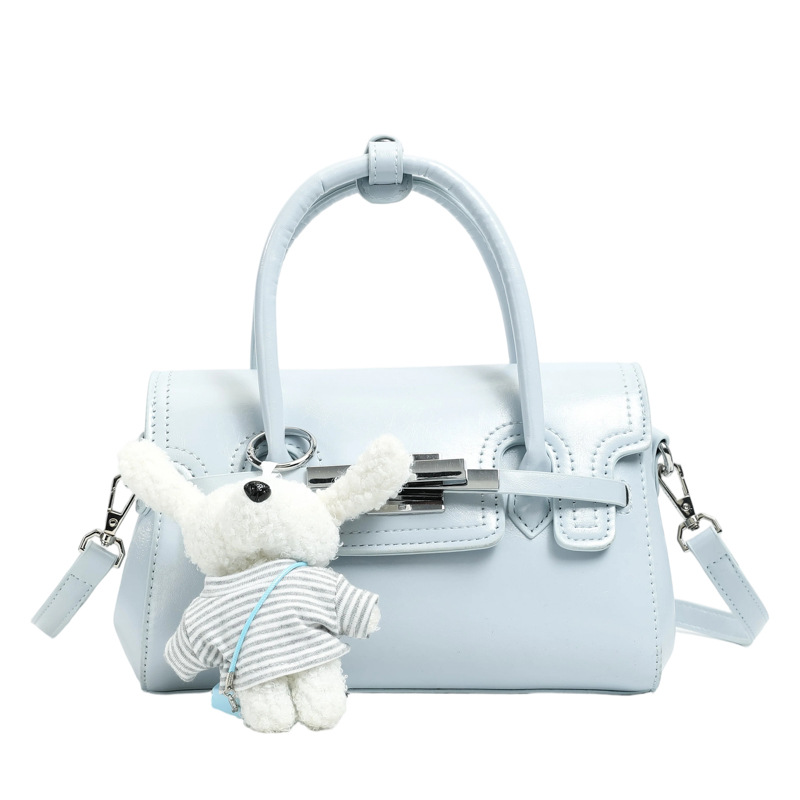 Bolso cuadrado pequeño exquisito, bolso de mano simple, 2026 nuevo tipo de tela, bolso de hombro de mujer, sensación diaria, bolso de hombro universal