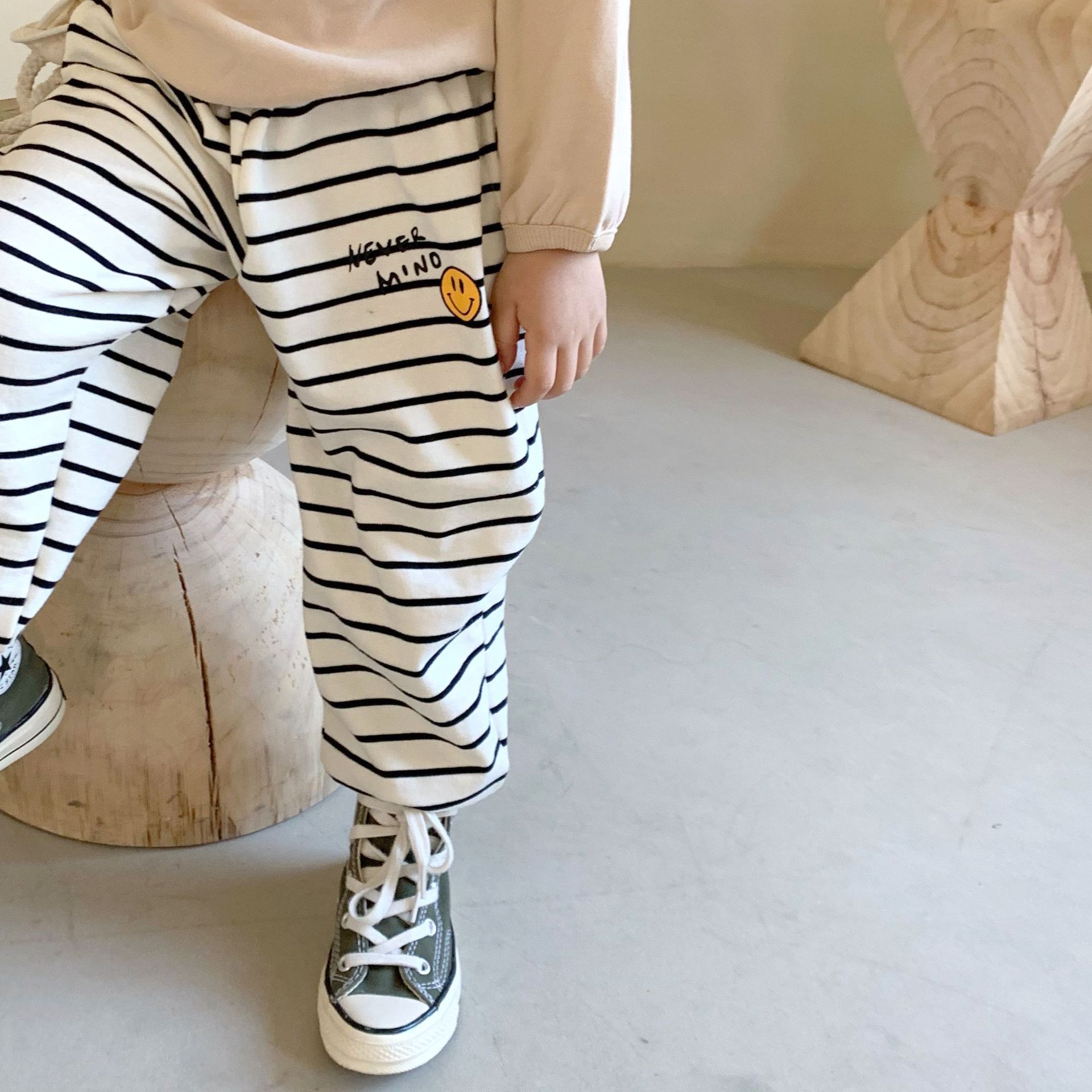 女童运动裤2021春季新款时尚长裤儿童宽松束脚裤薄款宝宝休闲裤子|ms