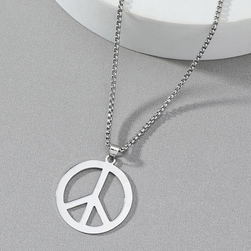 Fashion Stainless Steel Plating Men's Necklace display picture 2