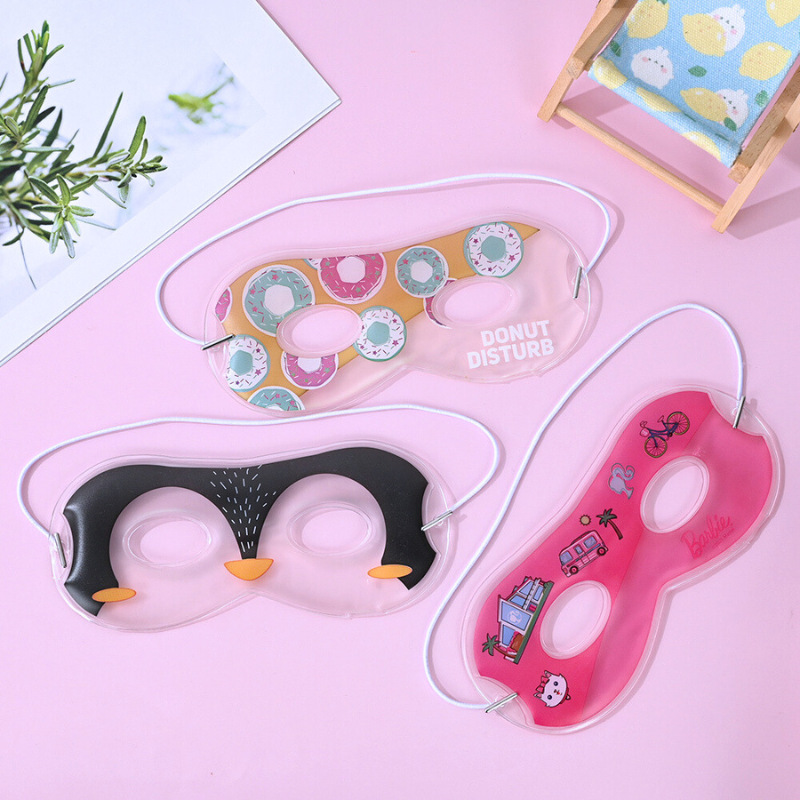 Frutas de dibujos animados máscara de ojos de hielo sombreado sueño alivio de la fatiga ocular en el hogar al aire libre refrigeración física fábrica en stock