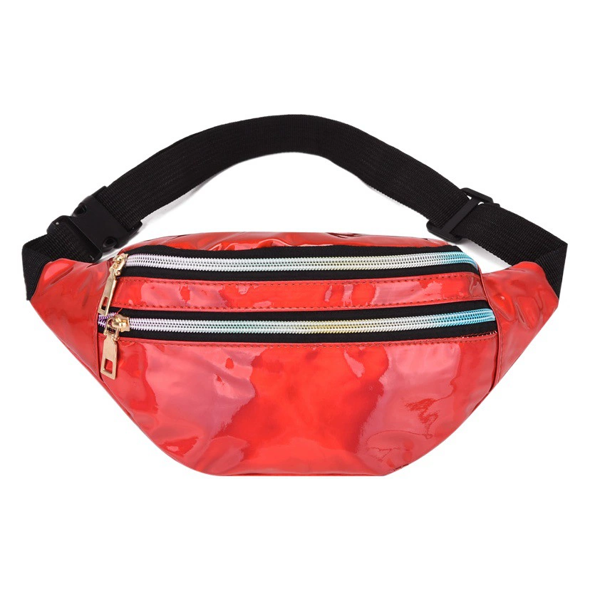 2024 женская новая трансграничная Лазерная поясная сумка из искусственной кожи, многофункциональная цветная женская сумка через плечо, оптовая продажа с фабрики