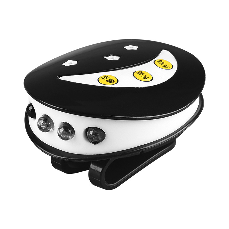Lámpara de ala con sombrero de pesca nocturna multifuncional ultraligera, carga led, batería de larga duración, 12 horas, faro de inducción con clip para sombrero, pesca