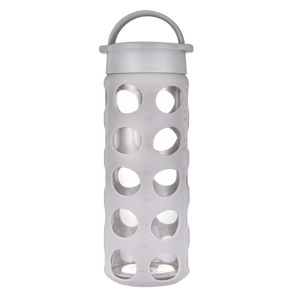 Comercio exterior Europa y América venta caliente cubierta de silicona copa de vidrio nuevo simple botella de agua a prueba de caídas al aire libre portátil hervidor deportivo portátil