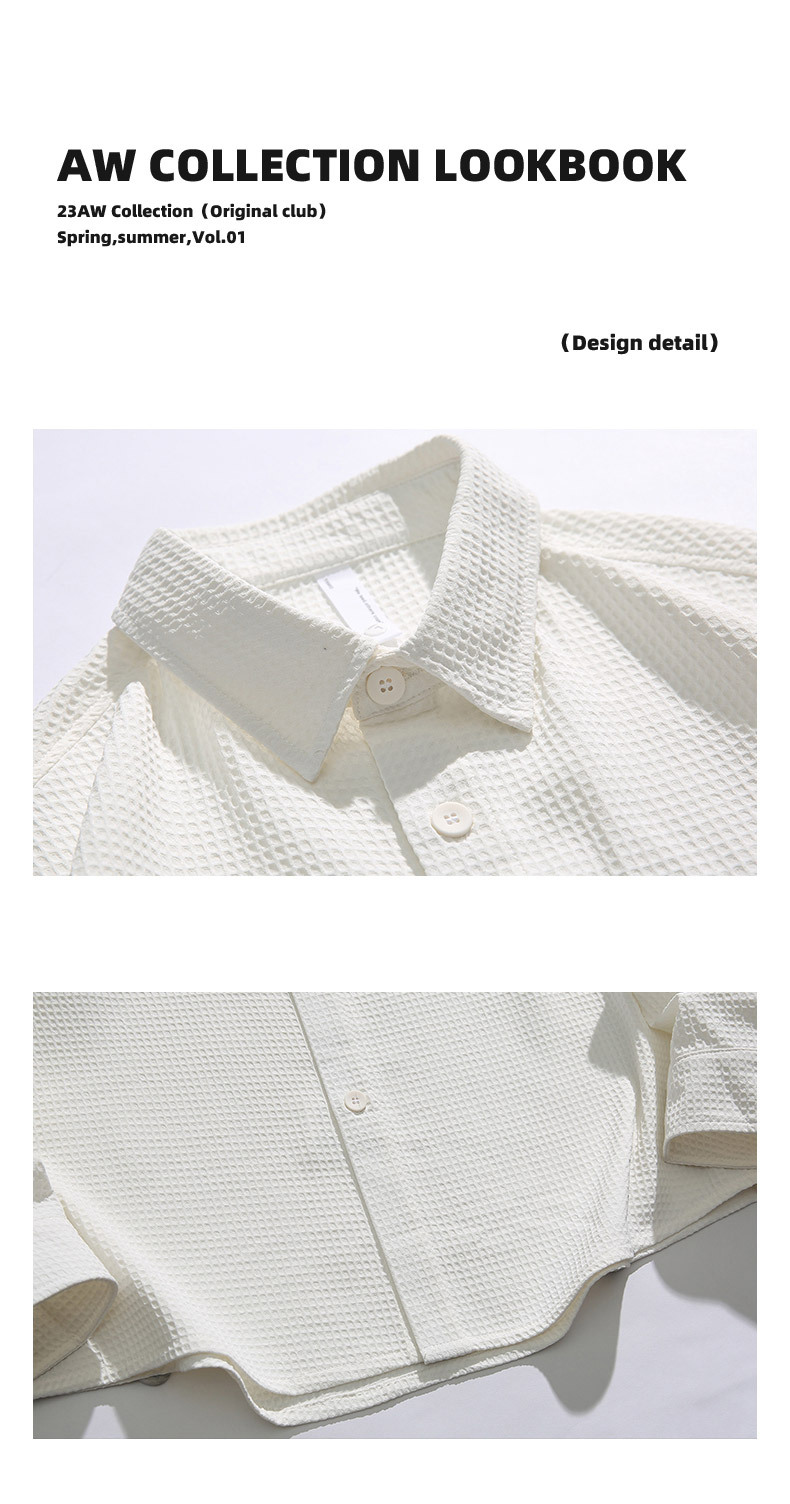 Korean version of light luxury high-end long sleeved for men, 2024 autumn fashion brand loose ins workwear couple shirt_voghion.com