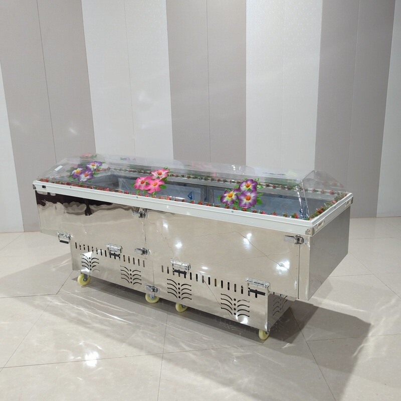 Customized Luxury Ice Coffin Freezer Satchel Ice Coffin Frozen Coffin Ice  White Things Crystal Coffin Lingtang Arrangement