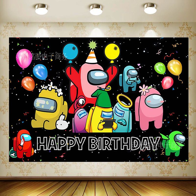 Cross-border Space Wolf Killing Theme Photo Decoration Banner Children's Birthday Party Atmosphere Layout Photographic Background Cloth Cross-border Space Wolf Killing Theme Photo Decoration Banner Children's Birthday Party Atmosphere Layout Photographic Background Cloth