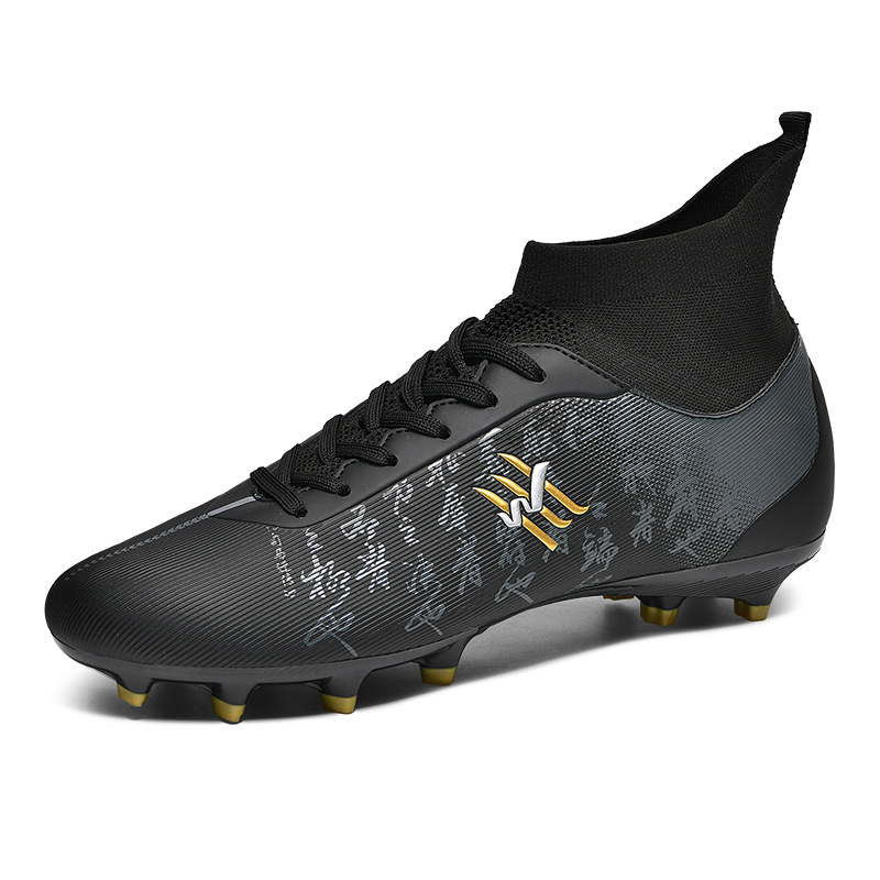 2025 nuevos zapatos de fútbol transfronterizos nuevos zapatos de fútbol transfronterizos para hombres clavos cortos césped antideslizante al por mayor juveniles