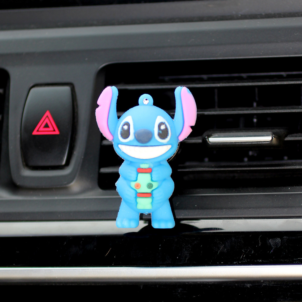 Dibujos animados Stitch Stitch Perfume de coche Decoración de coche Regalo para niños Perfume de coche Salida de aire Aromaterapia