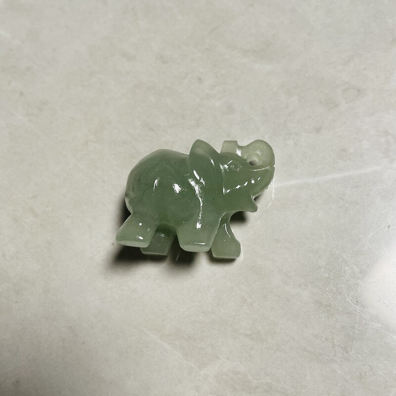 天然水晶多种材质小象原石雕刻打磨水晶小象摆件 图 9