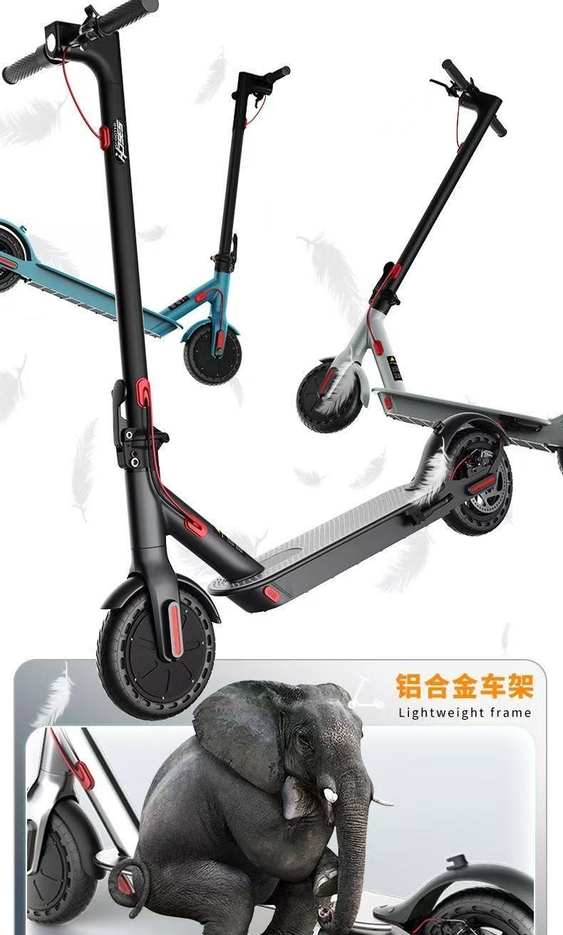 Suitable for electric scooters, foldable electric bikes, lightweight two-wheeled transportation for adults, portable and compact for commuting