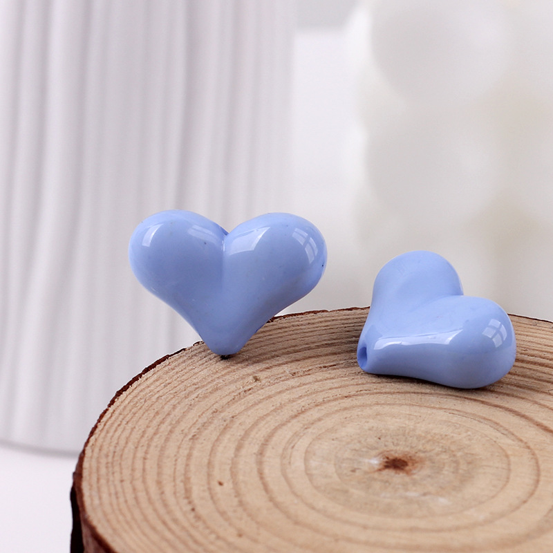 2g Weight Beads Jewelry Making Type DIY Ornament Accessories Classification 1 Piece Quantity Acrylic Material Heart Shape Pattern All Seasons Season Sweet, Simple Style Style 1 Piece Acrylic Heart Shape Beads DIY Ornament Accessories 14