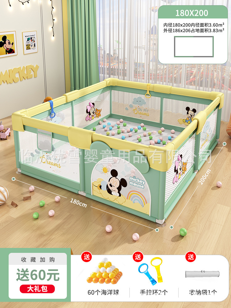 Jogos genuinos de Disney valla de protección para bebés domésticos interiores valla de piso para niños valla de rastreo