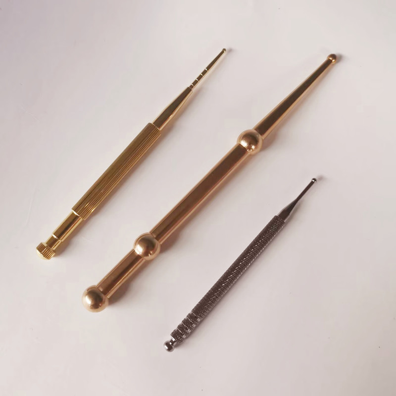 卸売り純銅探穴ペン真鍮弾性耳穴プローブ耳穴探ペン王は耳穴を残さずプローブを貼る