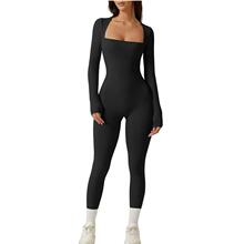 F 31461 Square neck tummy control high stretch jumpsuit ����