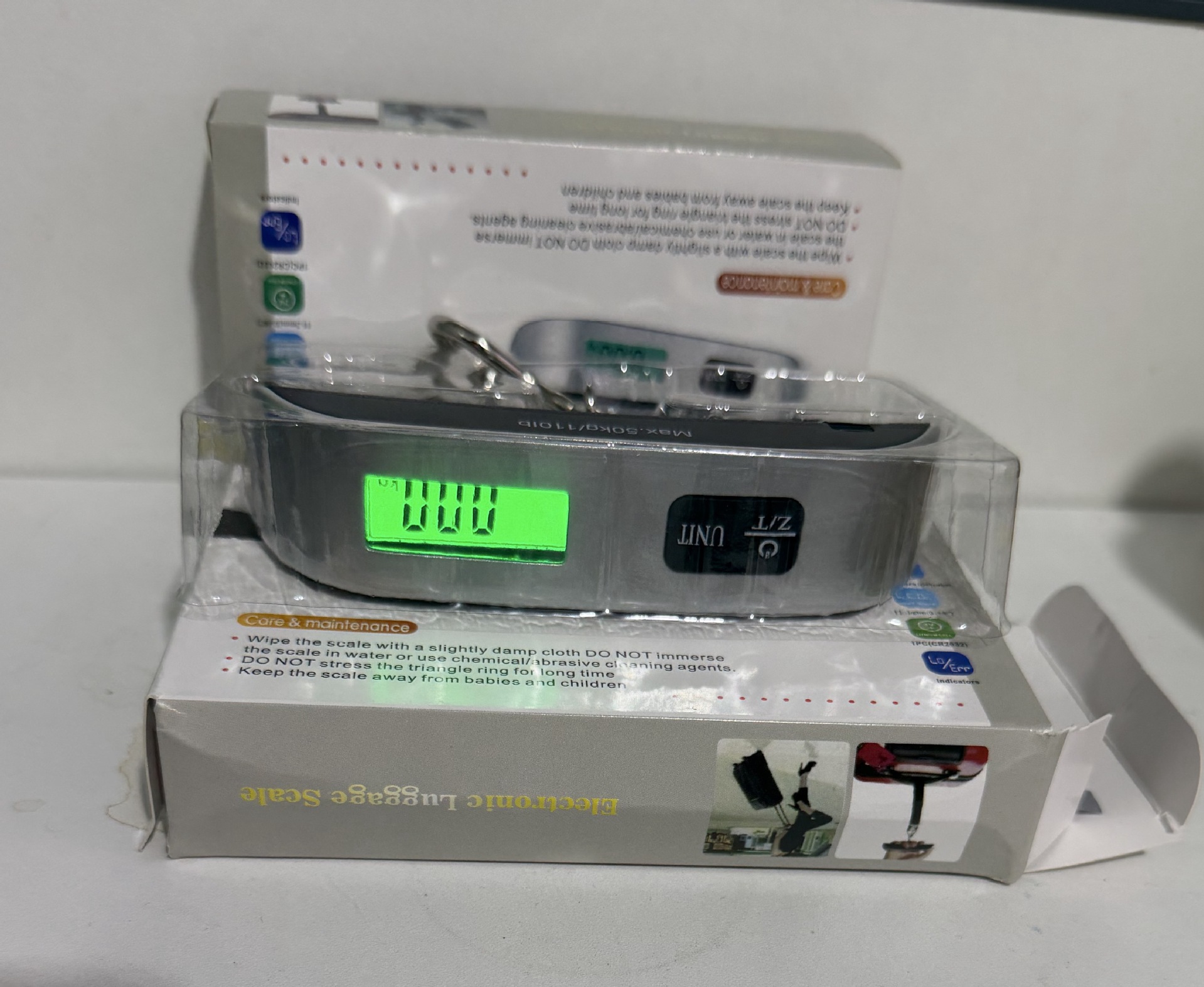 Tragbare tragbare elektronische Waage mit Webband-Hook-Waage Mini-Elektronische Waage Hochpräzisions-Gepäckwaage Haushaltswaage Gemüse-Angelwaage kleine Waage