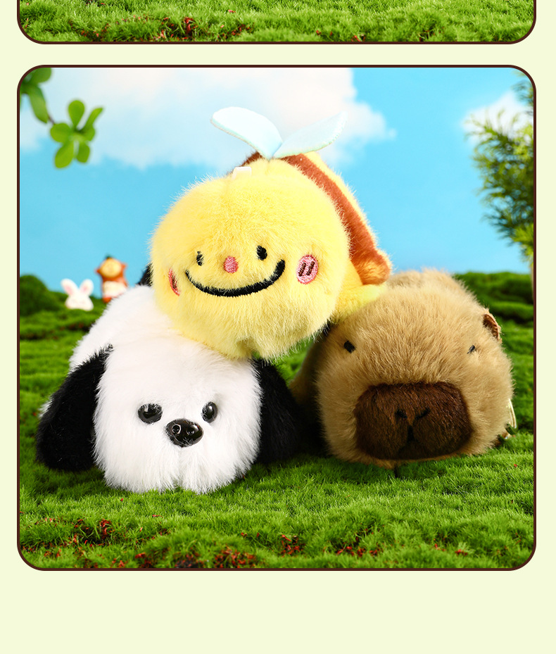 117g Weight Lobster Trigger Clasp Closure Clasp Closure Type Bag Pendant, Keychain Classification 1 Piece Quantity Holiday, Daily Occasion Plush Material Animal Pattern Unisex Gender Cartoon Style, Cute Style 1 Piece Cartoon Style Cute Animal Plush Unisex Lobster Trigger Clasp Closure Bag Pendant Keychain