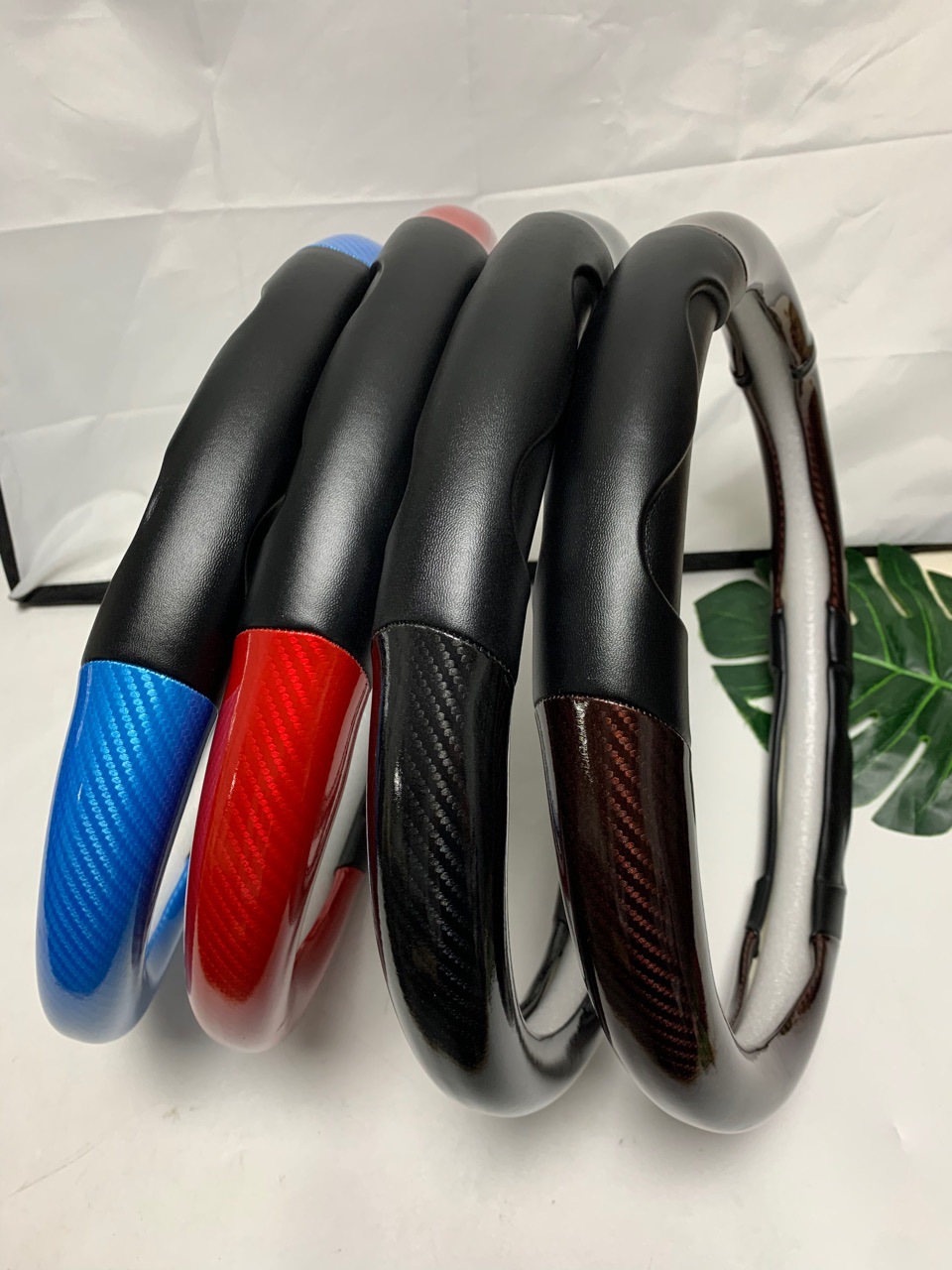 Purely Handmade Three-Dimensional Adhesive Steering Wheel Cover, Non-Slip, Sweat-Absorbent, Four-Season Universal Car Steering Wheel Cover, Car Supplies