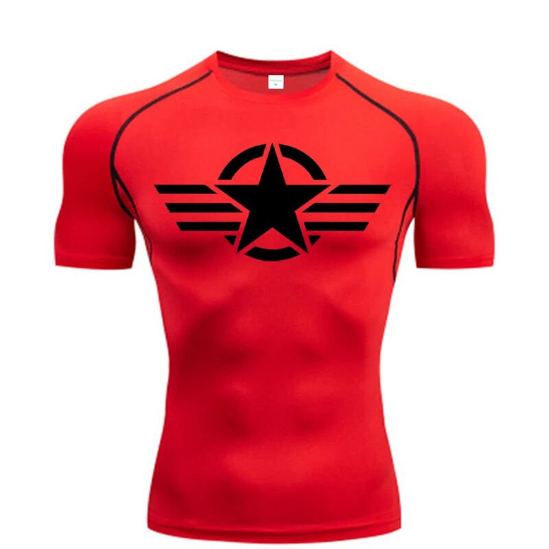 Anime-Style Men's Compression Shirt for Fitness, Running, Gym, Quick-Dry Sports Workout Top Anime-Style Men's Compression Shirt for Fitness, Running, Gym, Quick-Dry Sports Workout Top