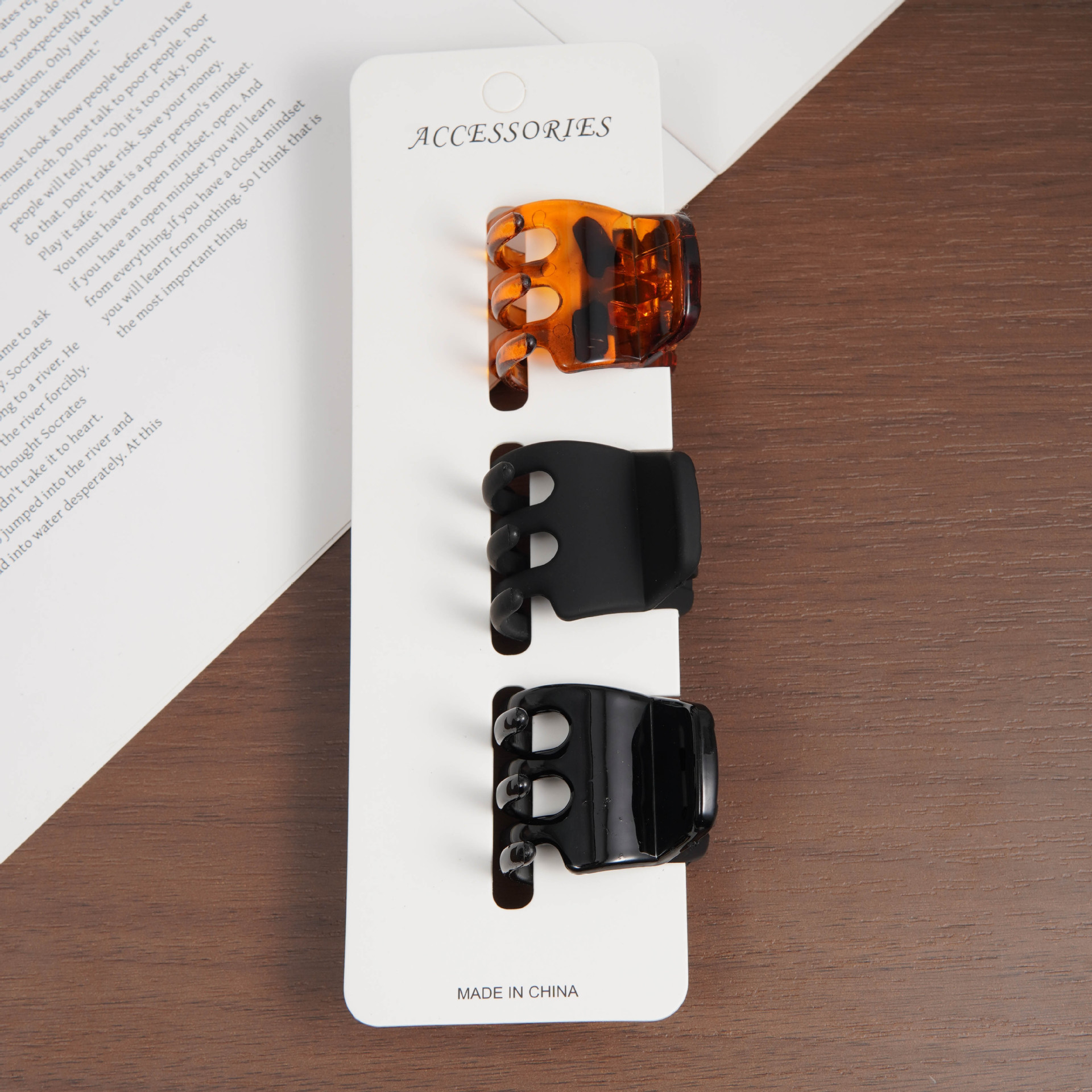 3.5cm 상단 카드(광택 조합) 3개 세트