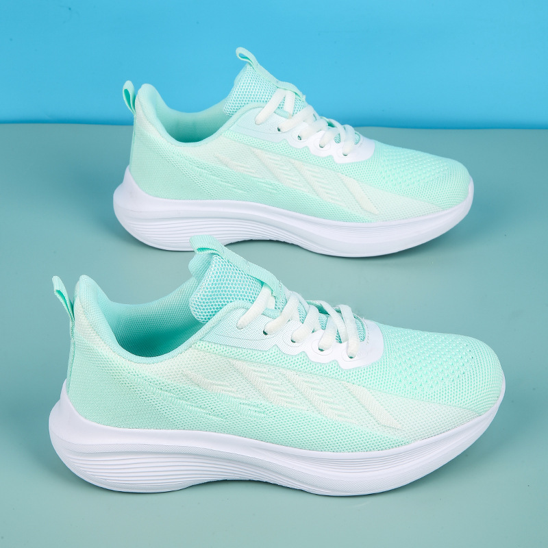 Calzado para correr para niñas Calzado deportivo de entrenamiento militar para estudiantes de secundaria para mujeres Calzado para correr de suela blanda con amortiguación ligera para estudiantes de secundaria para mujeres