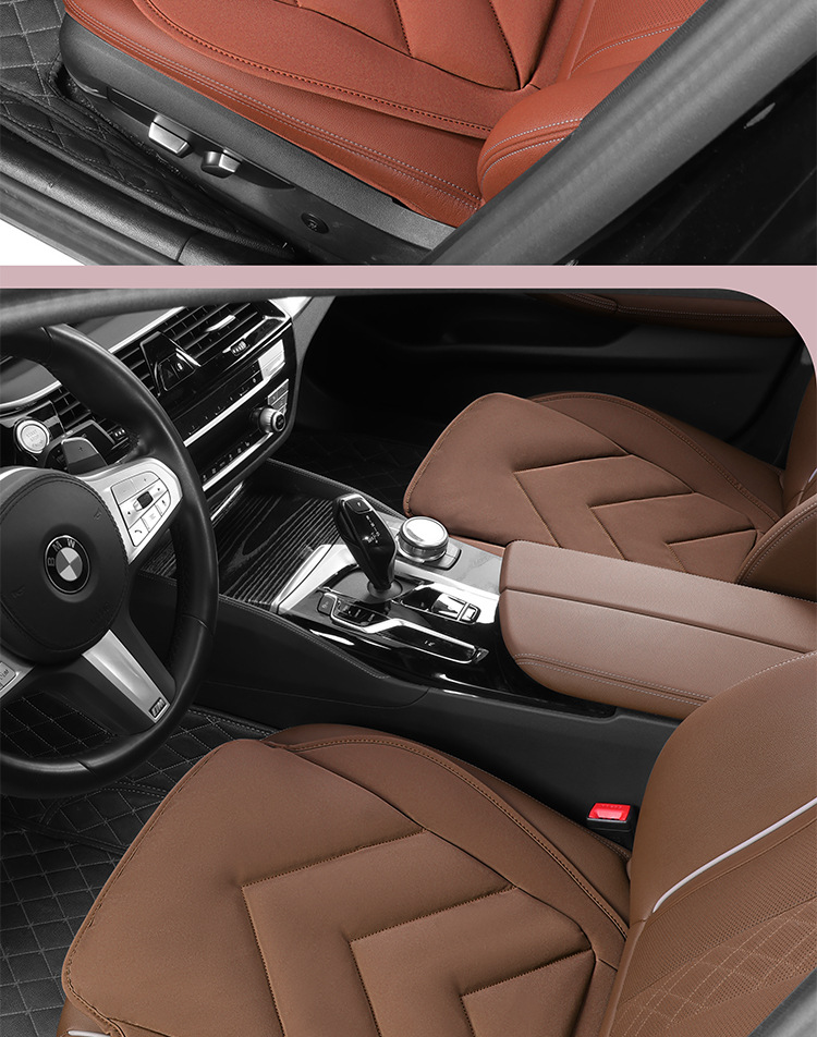 Autumn and winter cold-proof skin-friendly warm car seat cushion suede filling down car cushion thickened wear-resistant saddle pad