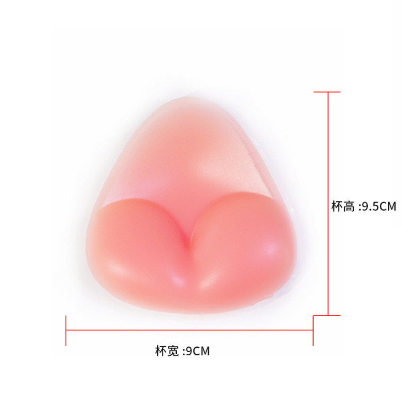 厚めタイプの大きな三角形胸パッド 女性用 小胸用 プッシュアップ胸パッド 下着 水着 ヨガ ビキニ用胸パッド|undefined