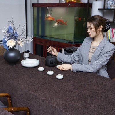 厂家直销雪尼尔涤纶抱枕沙发茶几垫面料绒感柔软家居布艺飘窗家纺|ms