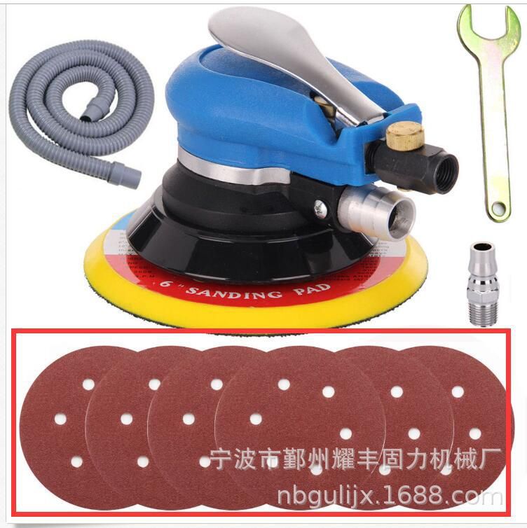 高速气动打磨机汽车打磨工具磨光机砂纸机圆形6寸气动砂纸机批发