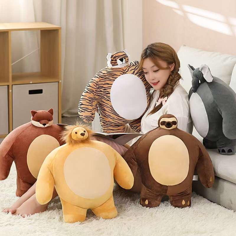 Cross-Border American Cute Little Bear Doll, Funny Big-Sized Plush Toy, Big Bear Stuffed Toy, Pillow Gift