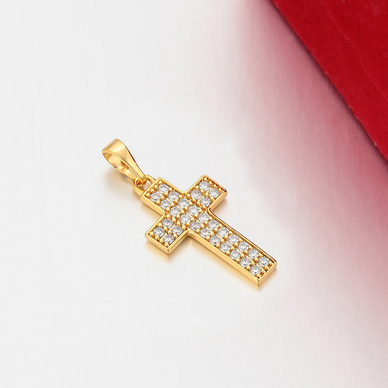 Xuping Europa y los Estados Unidos transfronterizos gemas artificiales simple collar de cruz ligero colgante de lujo colgante accesorios para mujeres