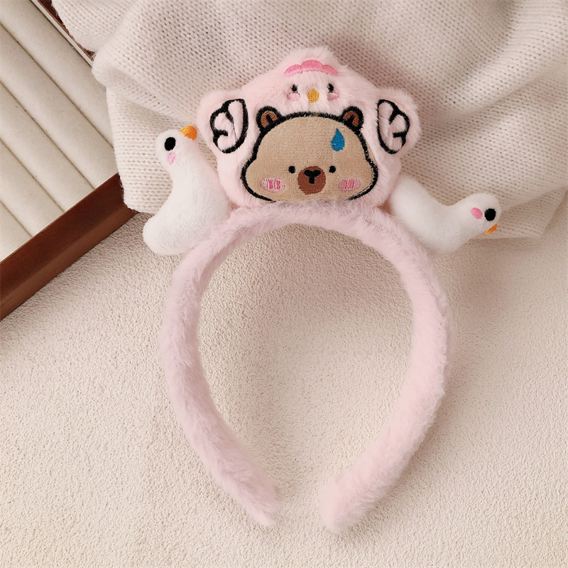 Diadema de Peluche para Lavar la Cara y Maquillaje image 9
