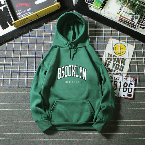 Cross-border Women's American Retro Letter Hooded Fleece Sweatshirt 2025 Autumn/Winter Loose Casual Style Outerwear Wholesale