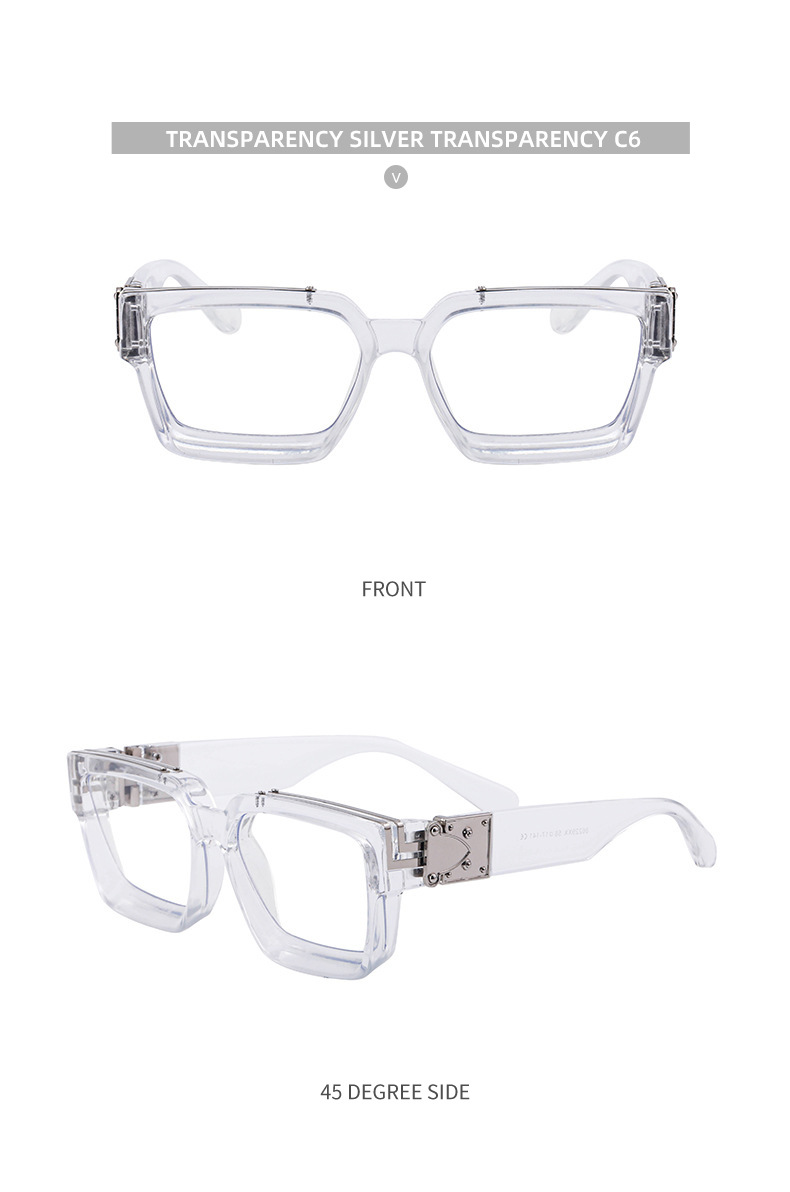 58g Weight Full Frame Glasses Structure Sunglasses Classification PC, UV400 Protection Lens Material Square Glasses Style Outdoor, Travel, Fishing Occasion Solid Color Pattern All Seasons Season Women's Gender Retro Style Retro Solid Color PC UV400 Protection Square Full Frame Women's Sunglasses 16