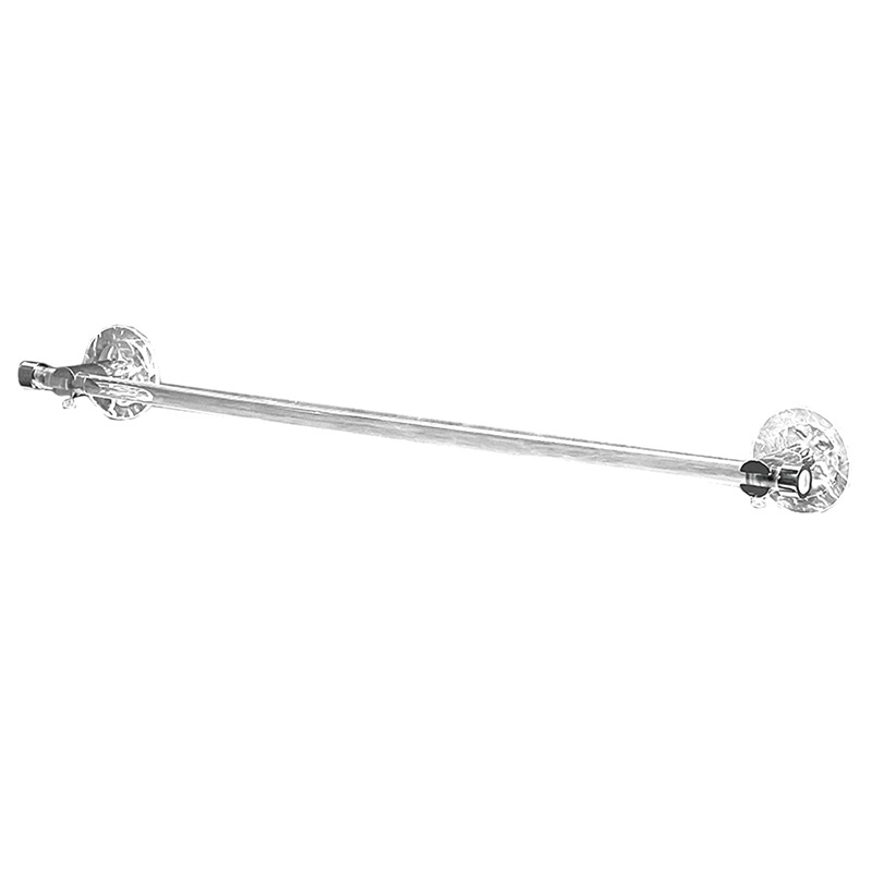Toallero acrílico de lujo ligero, baño sin perforación, baño de un solo poste, baño, baño, almacenamiento, almacenamiento, estante colgante