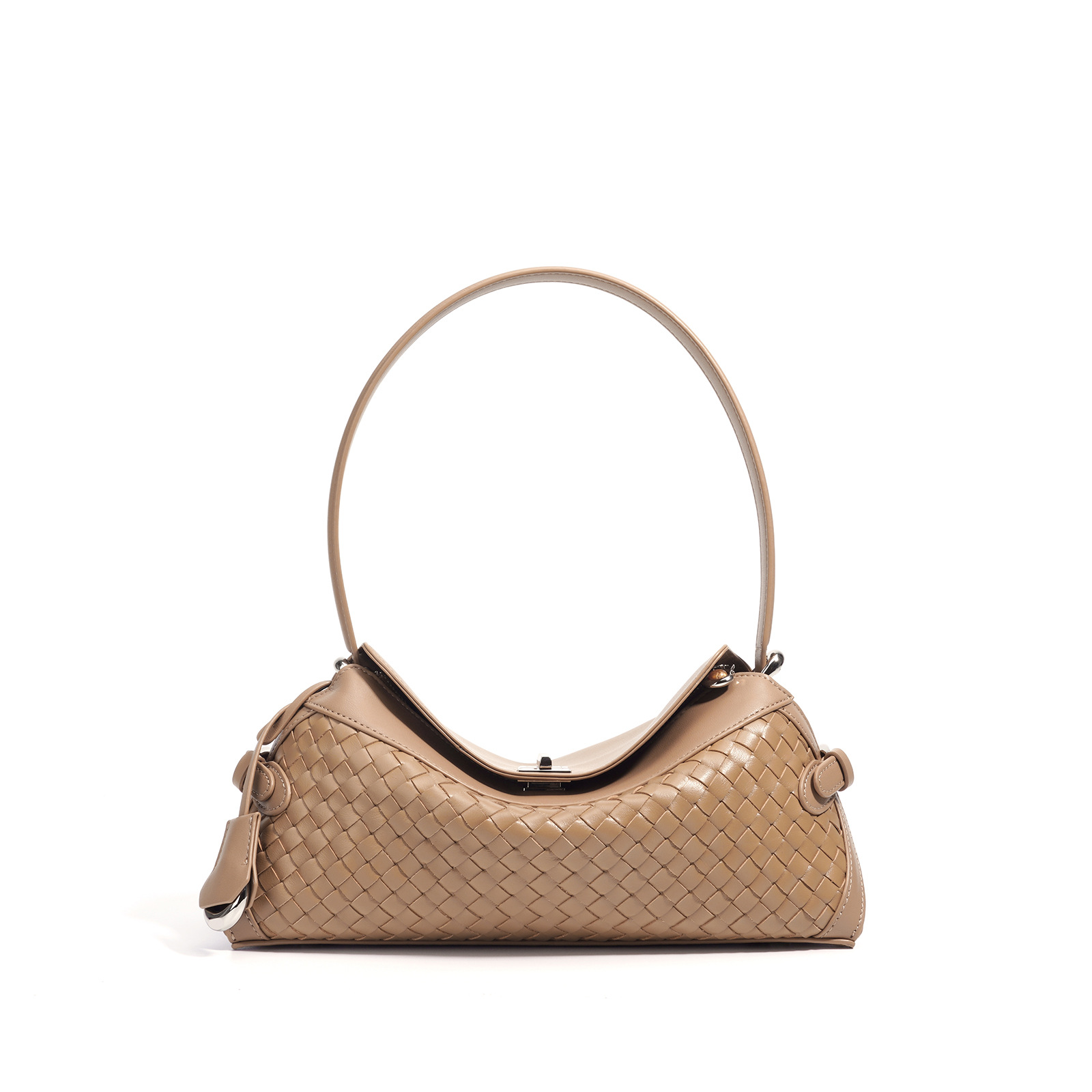 Luxury Cowhide Shoulder Bag For Commuting - French Niche Style Designer Genuine Leather Underarm Bag For Women - Thumbnail 7