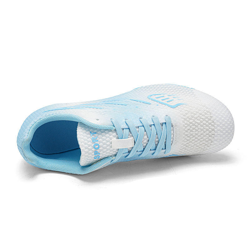 Nuevos zapatos de atletismo transfronterizos zapatos de entrenamiento juveniles hombres y mujeres atletismo fútbol correr zapatos de uñas deportivas