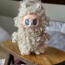 卡通卷毛拉布布公仔玩偶挂件哆啦配色拉布布 黑白配色熊猫拉布布