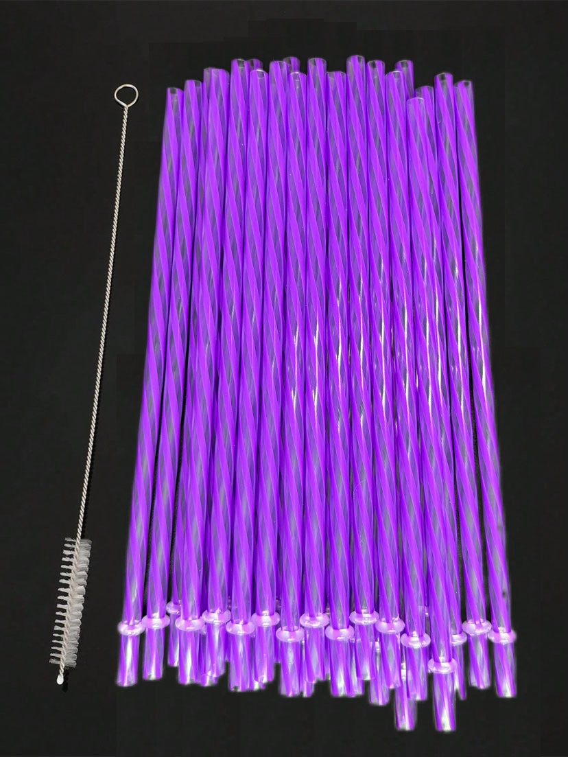 Inventario de tubería dura repetible con anillo de paja transfronteriza venta caliente 12 roscas de color de paja dura resistente al desprendimiento de plástico PP