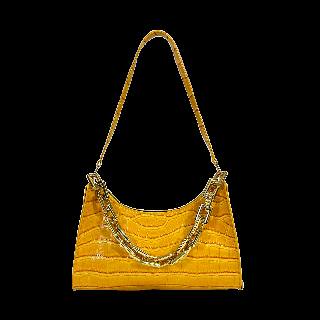 Bolso de axila con patrón de cocodrilo 2025 nuevo bolso de comercio exterior del sudeste asiático bolso de cercanías bolso de hombro de todo fósforo de moda femenina