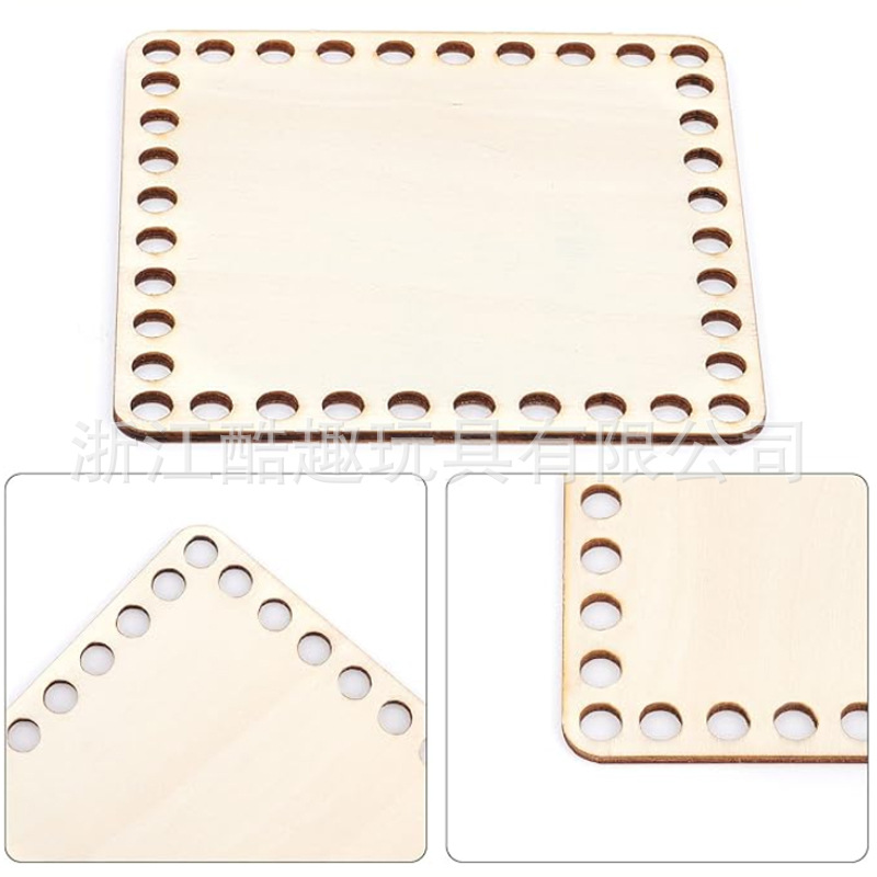 Foreign trade wooden bag mini canvas fixed frame DIY round wooden board small embroidery frame perforated.