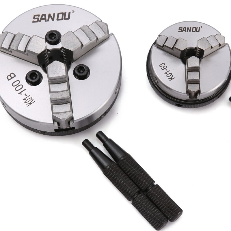 Zhejiang Sanou Brand Hand Tight Three-Claw/Four-Claw Self-Centering Chuck 50/63/80B/100B