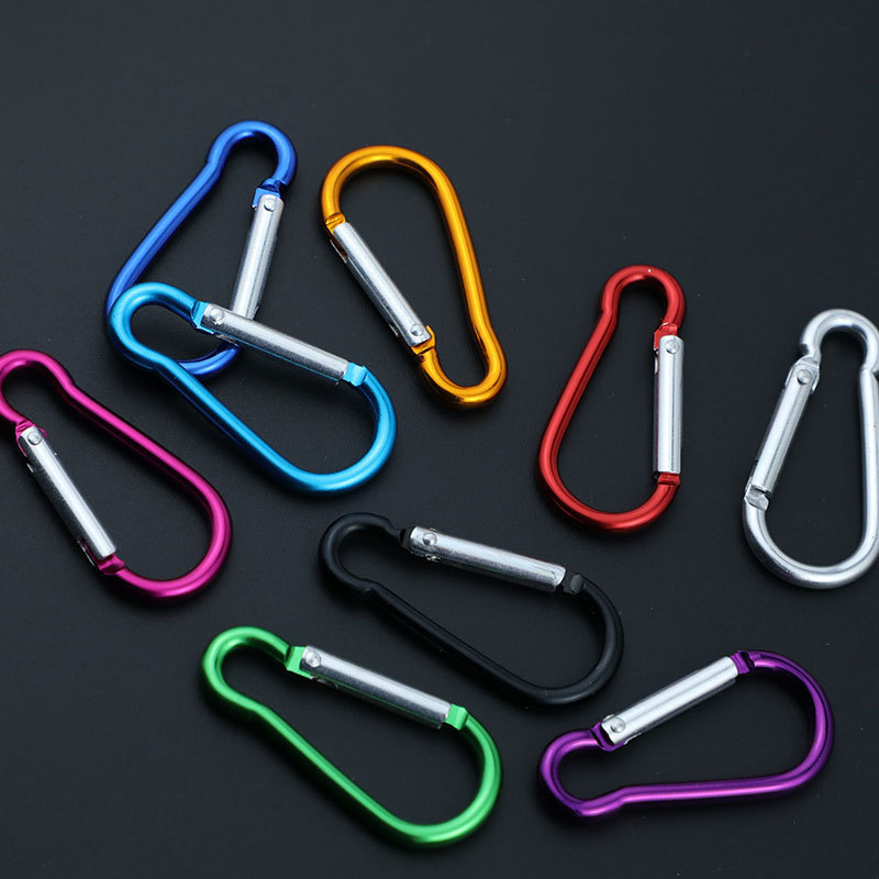 46X22Mm No. 5 Gourd-Shaped Carabiner S-Shaped Spring Buckle Keychain Backpack Accessories Wholesale Spot Lock Buckle