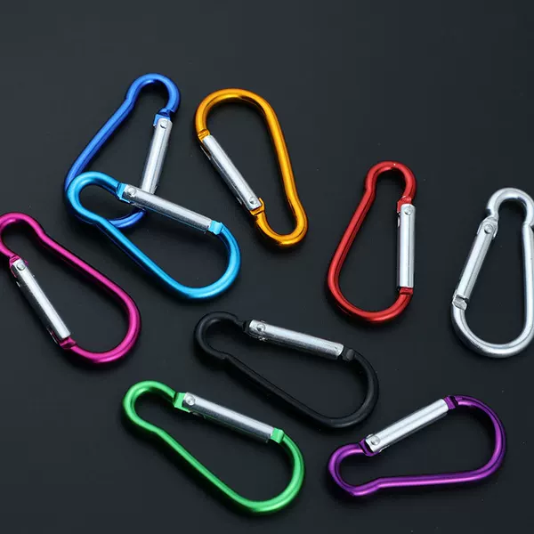 46X22Mm No. 5 Gourd-Shaped Carabiner S-Shaped Spring Buckle Keychain Backpack Accessories Wholesale Spot Lock Buckle
